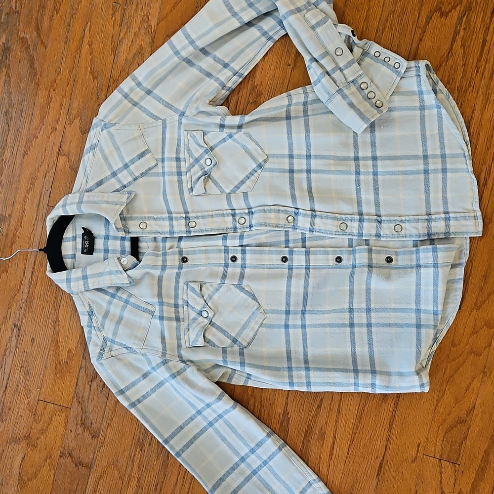 RRL blue flannel